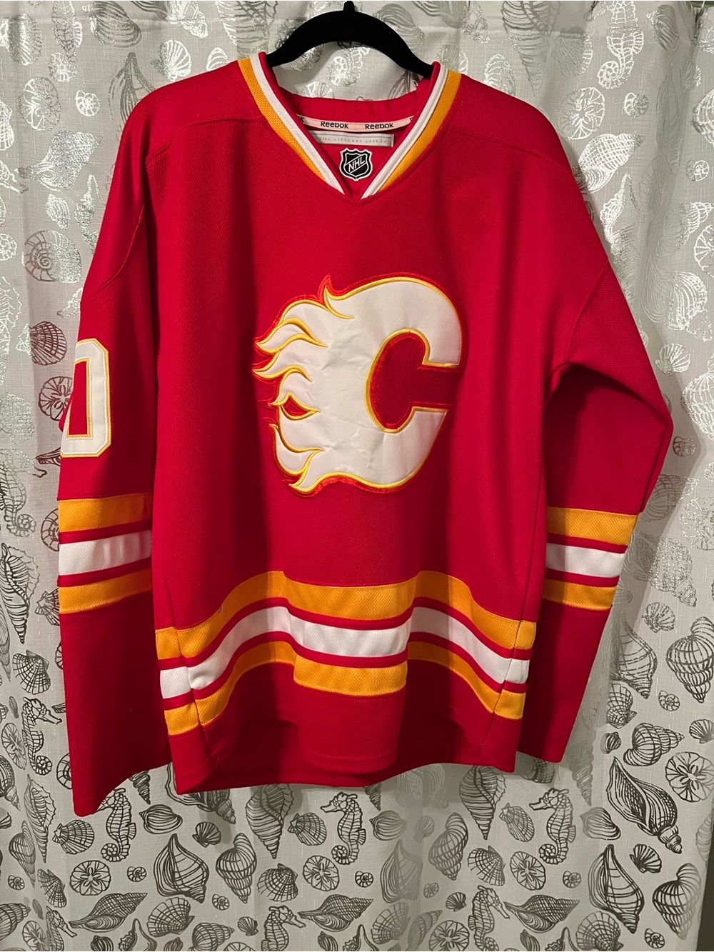 Authentic Reebok Calgary Flames Kris Versteeg jersey Size 48